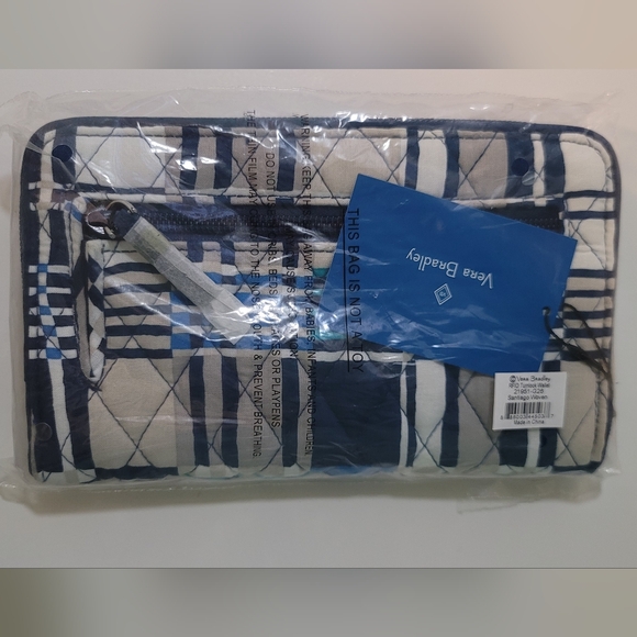 SOLD- NWT Vera Bradley RFID Turnlock Wallet - Zip Around - Santiago Woven - Picture 10 of 13